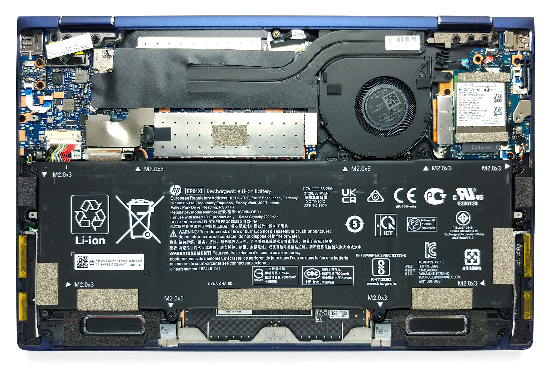 How to replace and fix HP Elite Dragonfly G2 HSN-I32C lcd cable 30pin 0.5mm FHD 6017B1251501 6017B1219201 (HP Elite Dragonfly G2)